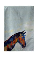 Blue Horse Beach Towel