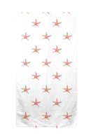 Coral Starfish Beach Towel