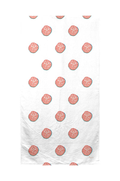 Coral Sand Dollar Beach Towel