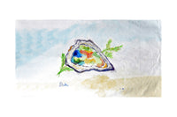 Colorful Oyster Beach Towel