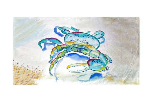 Blue Fiddler Crab Beach Towel