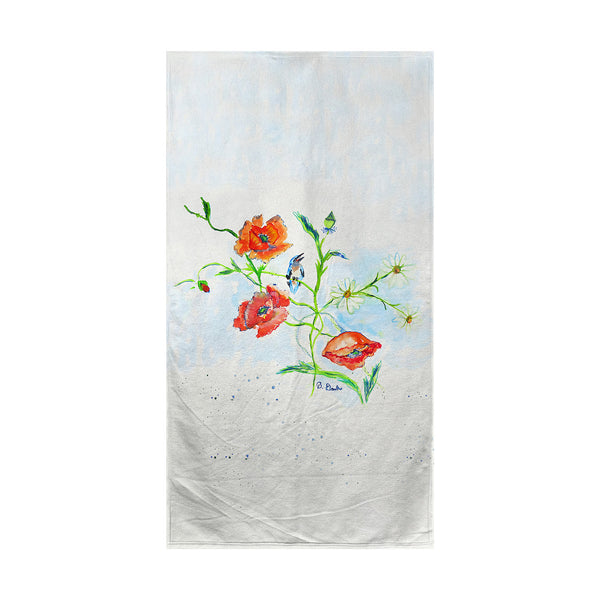 Poppies & Daisies Beach Towel