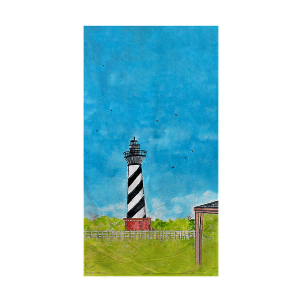 Hatteras Lighthouse, NC Beach Towel