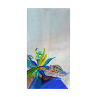 Turtle & Lily Beach Towel