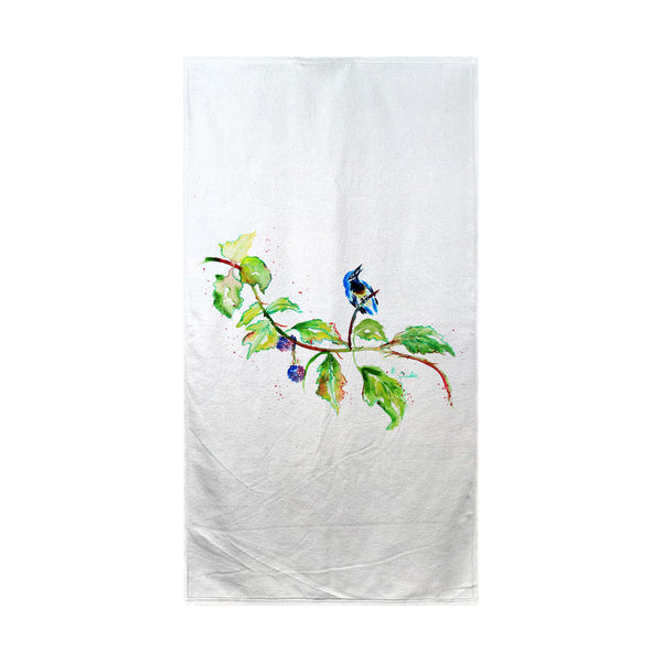 Birds & Blackberries Beach Towel