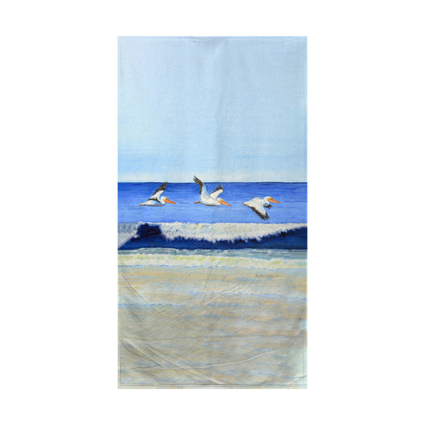 Skimming the Surf Beach Towel