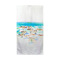 Seven Sanderlings Beach Towel