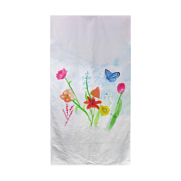 Pastel Garden Beach Towel