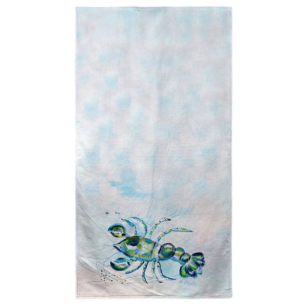 Blue Crayfish Beach Towel