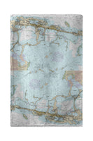 Key Largo, FL Nautical Map Beach Towel