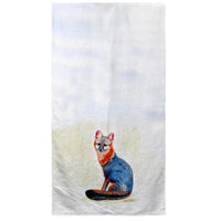 Gray Fox Beach Towel