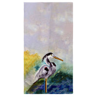 Betsy's Blue Heron Beach Towel