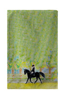 Black Horse & Rider Beach Towel