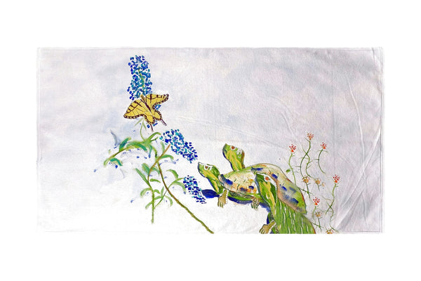 Turtles & Butterfly Beach Towel