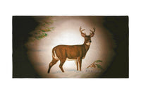 Deer in Snow Beach Towel