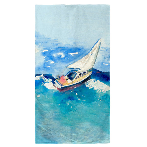 Sailboat Beach Towel