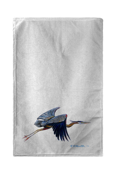 Eddie's Blue Heron Beach Towel