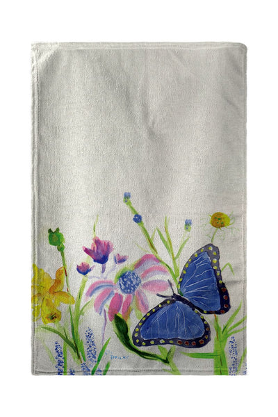 Betsy's Blue Morpho Beach Towel