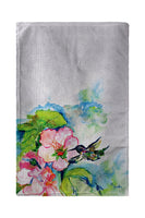 Hummingbird & Hibiscus Beach Towel