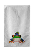 Stacked Frogs Beach Towel