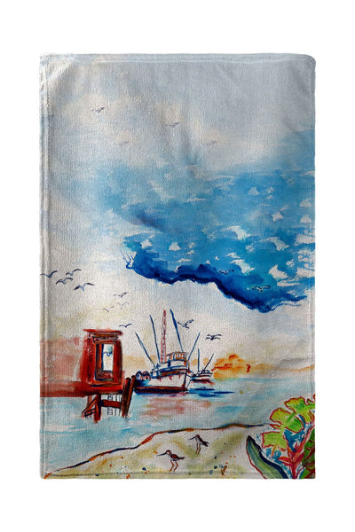 Dock & Shrimp Beach Towel