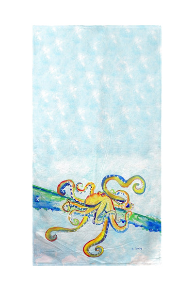 Crazy Octopus Beach Towel