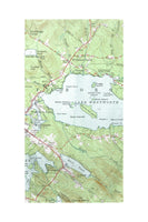 Lake Wentworth, NH Nautical Map Beach Towel