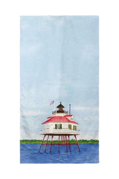 Drum Point Lighthouse Beach Towel