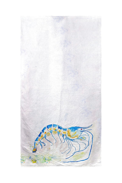 Blue Shrimp Beach Towel