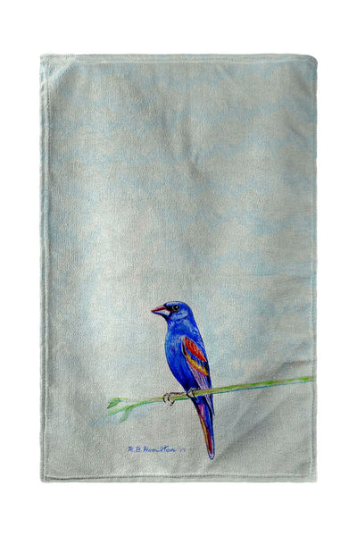 Blue Grosebeak Beach Towel