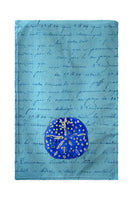 Blue Sand Dollar - Script Beach Towel