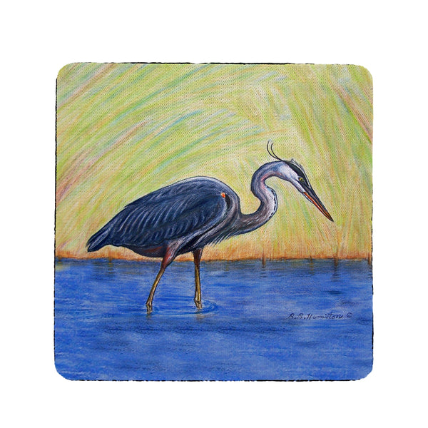 Blue Heron Coaster Set of 4