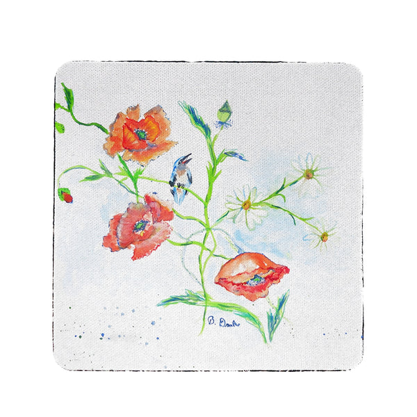 Poppies & Daisies Coaster Set of 4