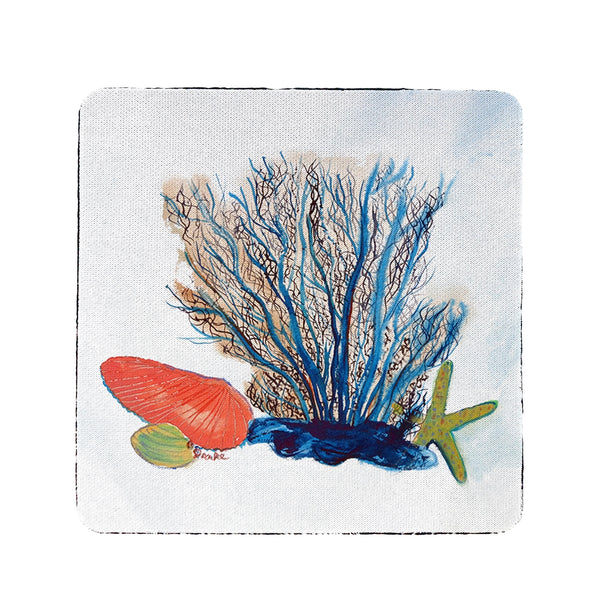 Coral & Shells Coaster Set of 4