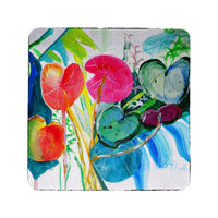 Cyclamen Plant Coaster Set of 4