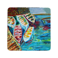 Six Rowboats Coaster Set of 4