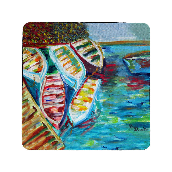 Six Rowboats Coaster Set of 4