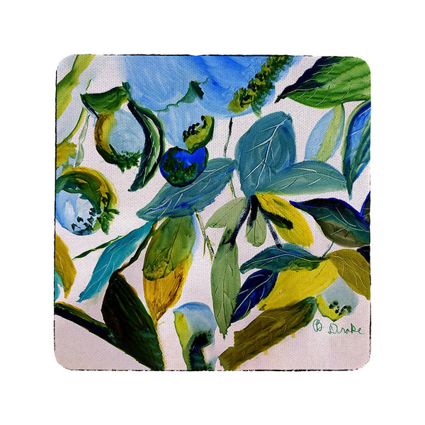 Betsy's Blueberries Coaster Set of 4