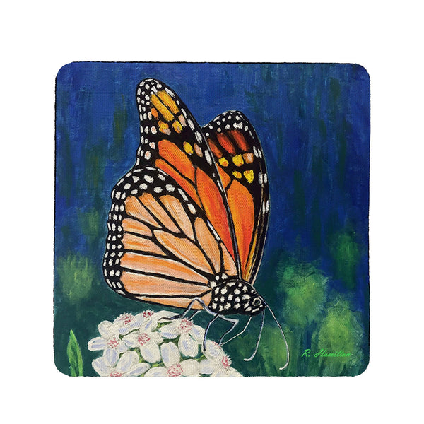 Monarch & Flowers Coaster Set of 4