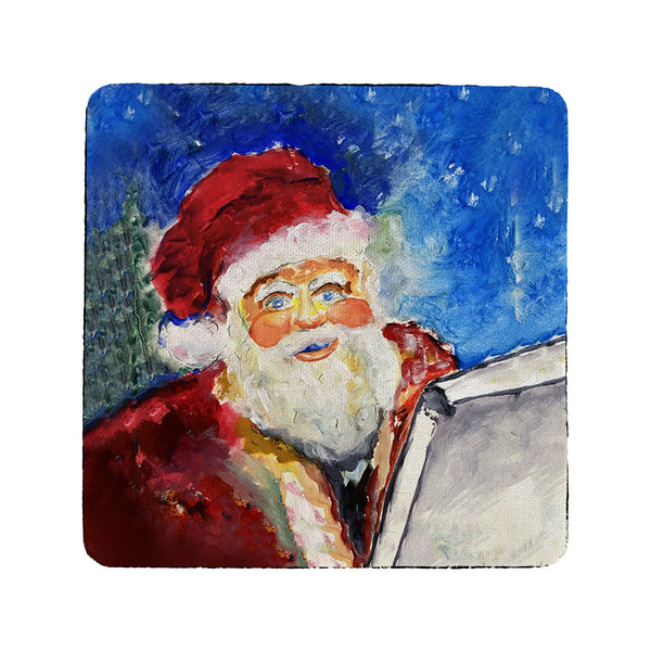 Santa's List Coaster Set of 4