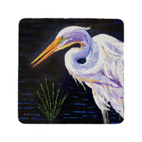 Palette Great Egret Coaster Set of 4