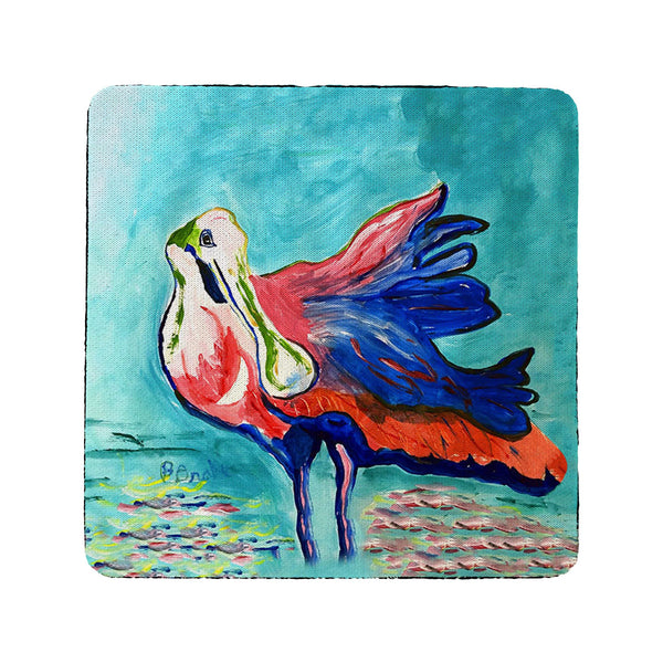Spoonbill Looking Coaster Set of 4