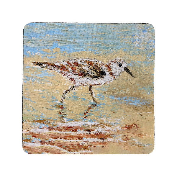 Lone Sandpiper Coaster Set of 4