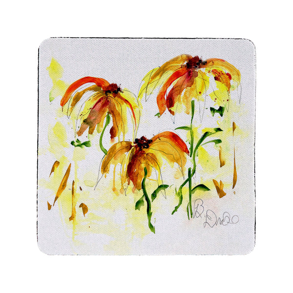 Yellow Flowers Coaster Set of 4