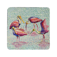 Spoonbill Group Coaster Set of 4