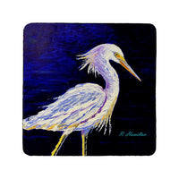 Palette Snowy Egret Coaster Set of 4
