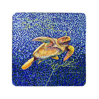 Pointilist Sea Turtle Coaster Set of 4