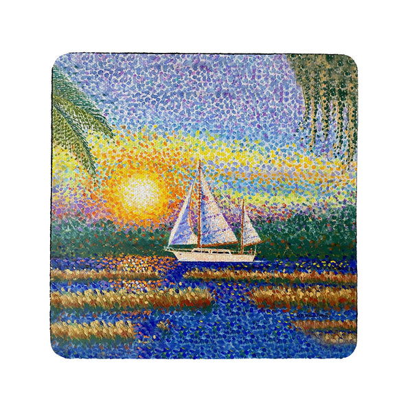 Marsh Sailing II Coaster Set of 4
