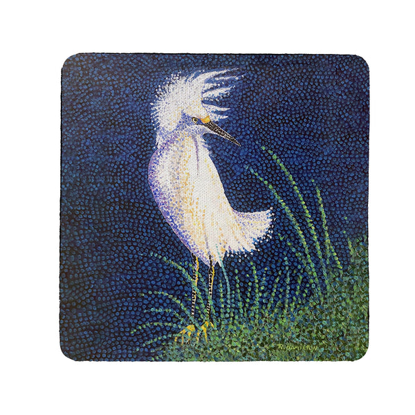 Windy Egret Coaster Set of 4