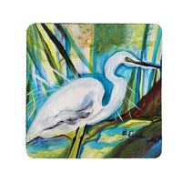 Betsy's Great Egret Coaster Set of 4